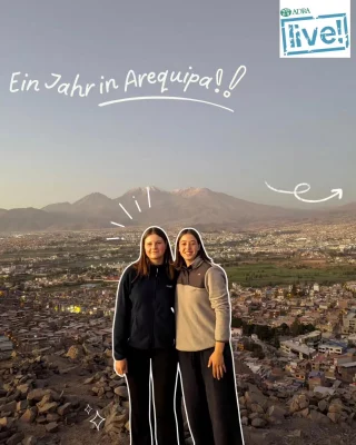 Ein Jahr bei Nuestro Hogar in Arequipa 🇵🇪⛰️ 
Mit viel Herz und Engagement leistet unser  Freiwilligen-Duo Natalie und Laura ihren Dienst in der Kindertagesstätte und sammelt Erfahrungen fürs Leben! 🤩 Von Nachhilfe, Bastelaktionen, Plätzchenbacken oder Tanz- und Musikunterricht ist alles dabei! Habt noch drei tolle letzte Monate!

@weltwaerts 
@einjahrfreiwillig 
@ayudame_kinderhilfswerk 
@adra_deutschland 

#auslandsfreiwilligendienst #freiwilligendienstinperu
#lernenfürsleben 
#weltwärts #adra